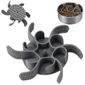 Anipaw Dog Slow Feeder Bowls Silicone Spiral Pet Food Feeder Insert to Slow Down Eating for Large Medium Small Breed Dogs Perfect with Stainless Steel Glass Ceramic Pet Bowls (Grey)