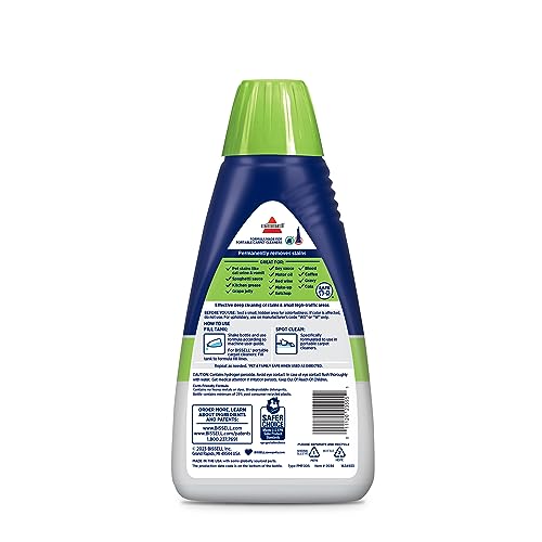 BISSELL PET PRO OXY Spot & Stain Formula for Portable Carpet Cleaners, 32 oz., 2034