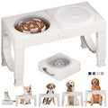 XIAZ Elevated Dog Bowls Large Breed Raised Dogs Bowl Stand Large/Medium Sized Dog Slow Feeder Dogs Bowls Food Water Stands 5 Heights Adjustable 9/11/12/14in Pet Feeder Dish Station