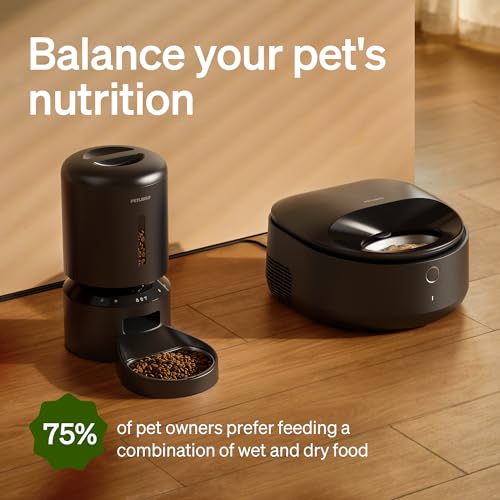 PETLIBRO Automatic Cat Feeder Wet Food with 2024 V1 Version Stainless Steel Bowl, Refrigerated 3 Fresh Meals for 3 Days, App-Controlled Pet Food Dispenser, Easy to Clean