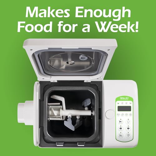 Total Pet Kitchen Pet Food Maker - All-in-One Pet Food Multicooker | Cooks, Mixes, and Dispenses Fresh Human-Grade Ingredients in About an Hour | 4.5 Quart Capacity