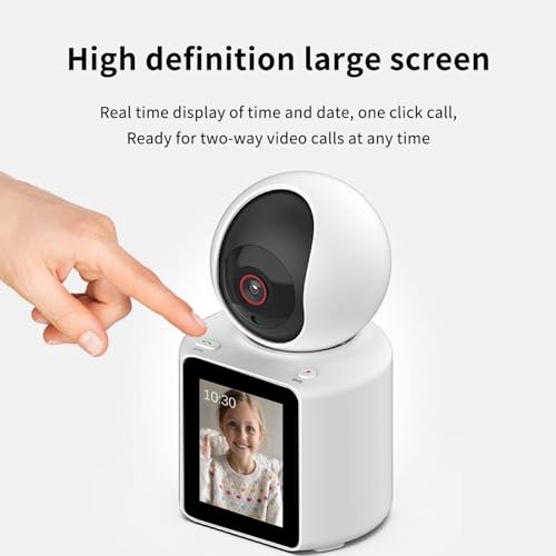 LASTCOW Two Way Pet Camera with 2.8 inch HD Screen, 1080P Video Calling Camera for Indoor Home Security, Indoor Home Nanny/Dog/Baby Security Device with Phone App