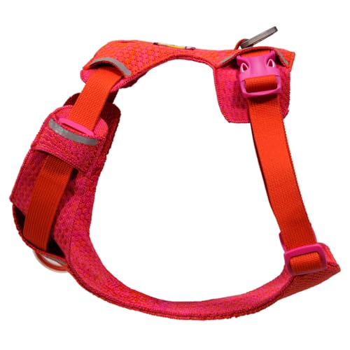 Ruffwear, Front Range Flex Dog Harness, Engineered Knit Construction for Ultimate Fit and Mobility, Lightweight Flexible Everyday Harness with Dual Leash Clips, Rose Violet, Medium