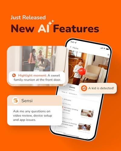 SensForge 2.5K Pan-Tilt Security Camera, 360° Dual-Band WiFi Camera for Home, Free AI Human & Pet Detection, 2-Day Cloud + 64GB SD Storage, Two-Way Talk, Optional AI + Storage Upgrade (1, White)