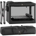 Noah & Paw Collapsible Dog Crate 42 Inch, XXL Dog Crate for XXL, XL, Large Breeds, Travel Kennel for Car, Includes Pet Mat for Pet Cage, 2 Storage Pockets, Handbag, 10mm Locking Zippers 42 * 31 * 31
