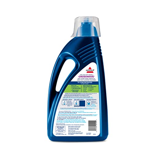 Bissell Multi-Surface Pet Solution with Febreze freshness, For Use in CrossWave and Other Leading Hard Surface and Area Rug Cleaners, 80oz, Dissolves Dirt, grime, and Tough Sticky Messes
