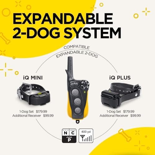 Dogtra iQ Mini Rechargeable Waterproof Mini Dog Training E-Collar with Water-Resistant Remote