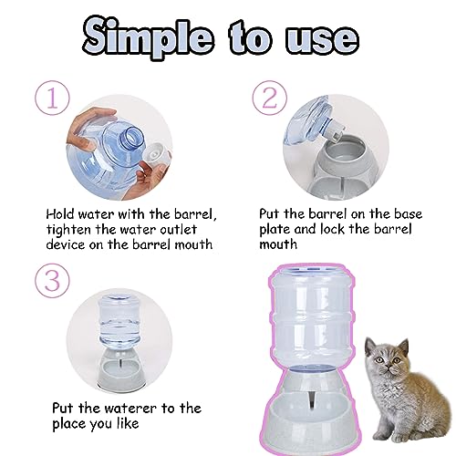 Dog Water Bowl Dispenser,3 Gallon/ 11L Pet Water Dispenser Station for Large Dogs and Cats,Gravity Automatic Feeder,Large Size Dog Drinking Fountain