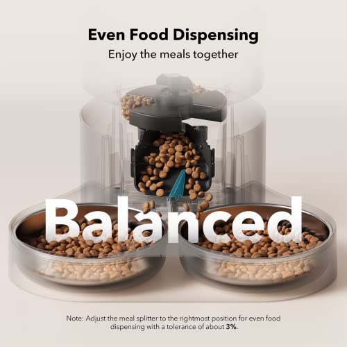 PETLIBRO Automatic Cat Feeder, Auto Pet Food Dispenser with Freshness Preservation, Timed Cats Feeders with Low Food Sensor for Dry Food, Up to 6 Meals Per Day, Granary Pet Feeder for Cats/Dogs