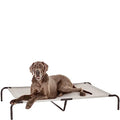 Amazon Basics Cooling Breathable Elevated Pet Bed with Metal Frame for Large Dogs, X-Large (60.1 x 37.1 x 8.9 Inches), Grey, 1 Count