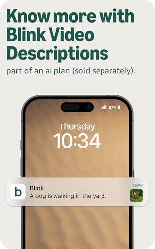 Blink Mini 2K+ (newest model) – Plug-in Home & Pet Indoor Security Camera with 2K video resolution, night vision, enhanced audio, motion detection – 1 camera (Black)