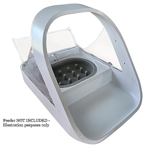 EasyFeastFurryBowls Slow Feeder Bowl - Compatible with Sureflap Surefeed Feeders, BPA & Silicone, Non-Slip, Dishwasher Safe, Promotes Healthy Eating, Cat, Small & Med Breed, Gray