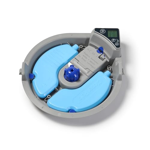 Cat Mate C500 Automatic 5 Bowl Digital Timer-Controlled Pet Feeder - for Cats and Small Dogs, Wet or Dry Food, Includes Twin Ice Packs, 5 Meals Up to 0.73 lb Each, White