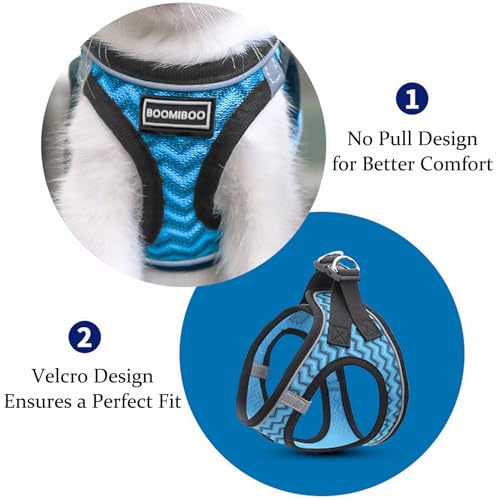 Dog Harness with Leash Set, No Pull Adjustable Reflective Step-in Puppy Pet Vest Harnesses for Small Medium Large Dogs and Cats,Green XS