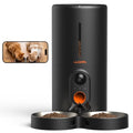 WOPET Automatic Cat Feeder with Camera for Two Cats, 6L Automatic Dog Feeder with HD Video and Night Vision, 5G/2.4G WiFi Pet Feeder for Cats & Dogs, SD Card Storage & 2-Way Audio