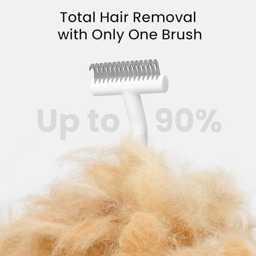 aumuca Undercoat Rake for Dogs & Cats – Deshedder & Grooming Brush – Dog Brush & Cat Brush for Long or Short Hair – Dematting Comb for Matted Fur, Kitten, Puppy, Rabbit, Horse