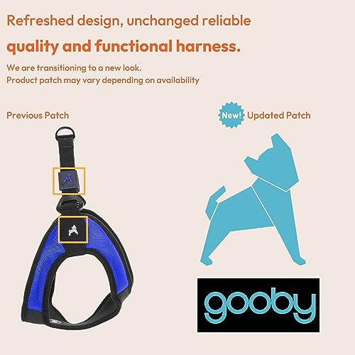 Gooby Escape Free Easy Fit Harness - Hot Pink, Medium - No Pull Step-in Patented Small Dog Harness with Quick Release Buckle - Perfect On The Go No Pull Harness for Small Dogs or Medium Dog Harness
