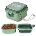 Collapsible Dog Bowls, Travel Food and Water Double Bowl for Cats & Dogs, 2-in-1 Portable BPA-Free Feeding Solution, Perfect for Traveling, Camping & Walking (S/ 60oz)