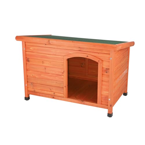 TRIXIE Pet Products Dog Club House, Large,Glazed Pine,40.75x26.75x28.25 Inch (Pack of 1),39552