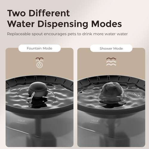 IMIPAW Automatic Cat Feeder with Camera and Water Fountain, HD AI Pet Recognition, APP Remote Control, Timed Food Dispenser, Two-Way Audio, Night Vision Function, 3L Fountains for Drinking with Filter