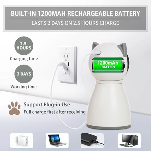 YVE LIFE Cat Toys Laser for Indoor Cats,The 4th Generation Real Random Trajectory Motion Activated Rechargeable Automatic Cat Laser Toy,Interactive Cat Toys for Bored Indoor Cats/Kittens