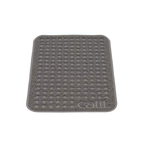 Catit Cat Litter Mat Rectangle Non-Slip Litter Trapping Mat Soft & Comfortable, Easy to Clean for All Cat Litter Types – Small