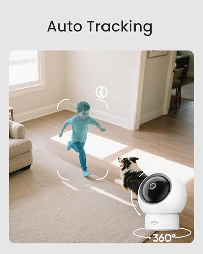 youkey 2.5K Indoor Camera, No Monthly Fees, Pan-Tilt, 360° Dog/Pet Camera for Home Security with Phone App, 5G/2.4G WiFi 6, Human/Pet/Baby Crying Detection, Auto Tracking, Two-Way Audio, Night Vision