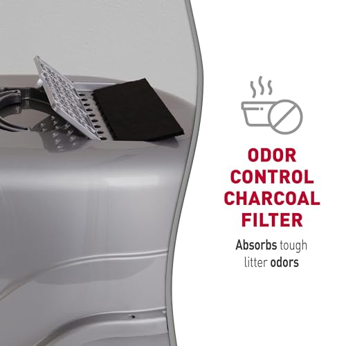 Nature’s Miracle Hooded Flip Top Litter Box for Cats, With Built-In Odor Control Charcoal Filter