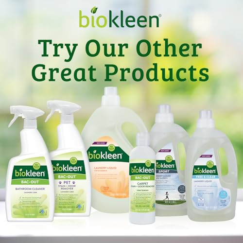 Biokleen Bac-Out Pet Stain Remover - Enzymatic, Natural, Plant-Based Destroys Stains & Odors, Safe for Surfaces & Fabrics, Carpet Cleaner - Eco-Friendly, Lavender Lime Scent, 1 Gallon