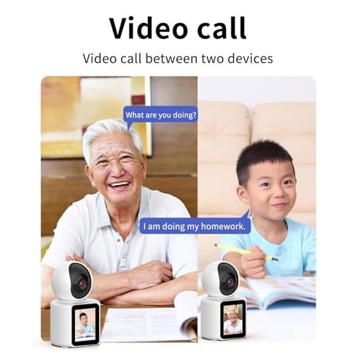 LASTCOW Two Way Pet Camera with 2.8 inch HD Screen, 1080P Video Calling Camera for Indoor Home Security, Indoor Home Nanny/Dog/Baby Security Device with Phone App