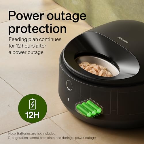 PETLIBRO Automatic Cat Feeder Wet Food with 2024 V1 Version Stainless Steel Bowl, Refrigerated 3 Fresh Meals for 3 Days, App-Controlled Pet Food Dispenser, Easy to Clean