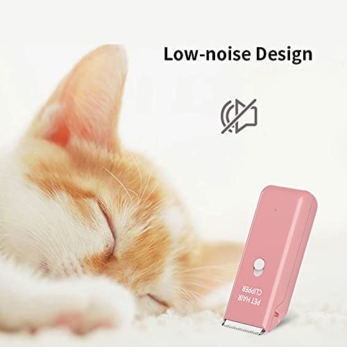 Grimgrow Dog Cat Home Hair Waterproof Clipper Portable Electric USB Rechargeable Pet Grooming Tools Low Noise Shaver Cordless Trimmer for Small and Large Pets