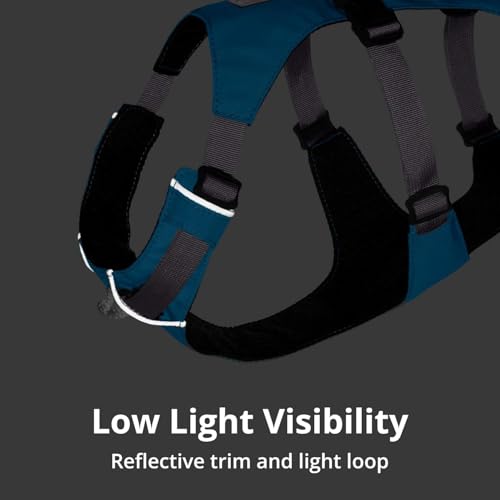 Ruffwear, Flagline Dog Harness, Lightweight and Reflective, No Pull Dog Lift Harness for Hiking, Running and Everyday Use, Basalt Gray, Large/X-Large