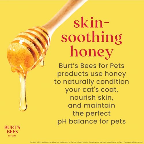 Burt's Bees for Pets Waterless Cat Shampoo Spray, No-Rinse Cat Dry Shampoo with Shea Butter & Honey for Gentle Cleaning Between Baths, pH Balanced, No Harsh Detergents, 10 Fl Oz