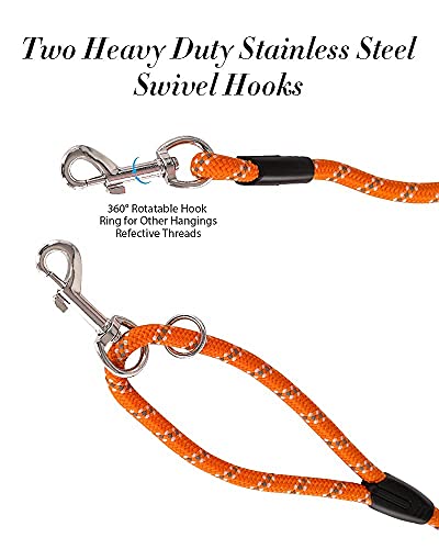 Long Dog Leash for Training 10FT/16FT/20FT/30FT/50FT/100FT, Reflective Tie Out, Heavy Duty Dog Lead for Large, Medium & Small Dogs - Outside Walking, Playing, Camping, Yard