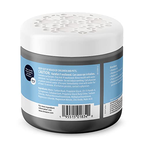 Amazon Basics Gel Odor Eliminator, Activated Charcoal, Fragrance Free, 17 Oz, 1-Pack