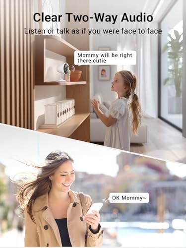 [5G & 2.4G] Indoor/Outdoor Security Camera for Home, Baby/Elder/Dog/Pet Camera with Phone App, Wi-Fi Camera w/Spotlight, Color Night Vision, 2-Way Audio, 24/7, SD/Cloud Storage, Work w/Alexa, 2Pack