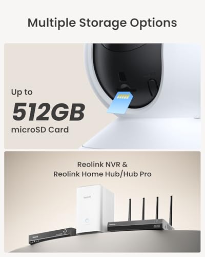 REOLINK 4MP 2K Indoor Camera E1, Plug-in Wireless WiFi 6 Security Camera, 360 Degree Pet Camera with Phone app, Baby Monitor with Person/Pet/Cry Detection, Night Vision, 2-Way Talk, Local Storage