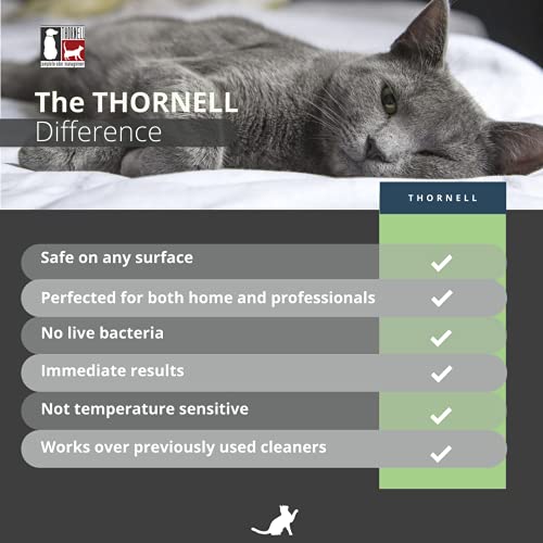 THORNELL Cat Odor-Off Concentrate Pet Smell Odor Eliminator – Cat Odor Eliminator Concentrate for Pet Urine Odor, Tomcat Spray for Cat Urine Smell, Feces on Carpet & Litter Boxes – Fresh Scent 16oz