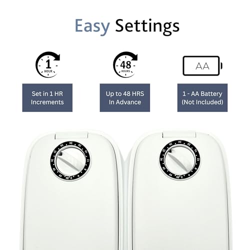 Trixie TX2 Automatic Food Dispenser, Two Food Bowls, Dual Timer, 48 Hour Timer, Battery Operated, White
