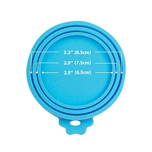 Yobbai 6 packs Pet Food Can Lids, Food Safe BPA-Free & Dishwasher Safe, Can Covers Most Standard Size Dog and Cat Can Tops