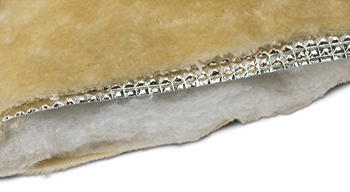 Furhaven ThermaNAP Self-Warming Cat Bed for Indoor Cats & Large/Medium Dogs, Washable & Reflects Body Heat - Quilted Faux Fur Reflective Bed Mat - Gray, Large