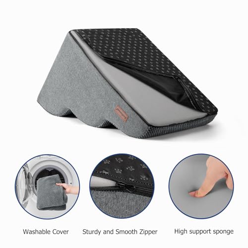 Aodisman Dog Ramp and Stairs for Small Dogs & Cats,3-Step Pet Stairs for Couch Sofa and Chair,Indoor Anti-Slip Dog Stairs for Old Cats and Puppy