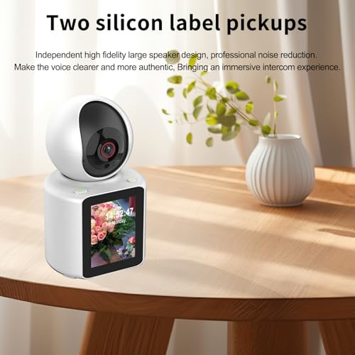 LASTCOW Two Way Pet Camera with 2.8 inch HD Screen, 1080P Video Calling Camera for Indoor Home Security, Indoor Home Nanny/Dog/Baby Security Device with Phone App