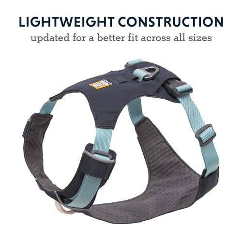 Ruffwear, Hi & Light, Everyday Lightweight Dog Harness, Trail Running, Walking, Hiking, All-Day Wear, Basalt Gray, Small
