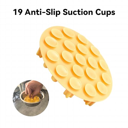 Slow Feeder Insert for Cat Dog Bowls, Anti-Choking Silicone with Strong Suction Cups, Fits Most Cat Bowls, Ideal for Puppy Small Medium Breeds