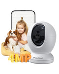 4MP Indoor Security Camera,360°Pet Camera Indoor,Baby Monitor with Phone App,Support 5G/2.4Ghz WiFi,Dog Cameras with Speaker, AI Motion Detection,2-Way Audio for Home/Baby/Cat Camera,No Subscription