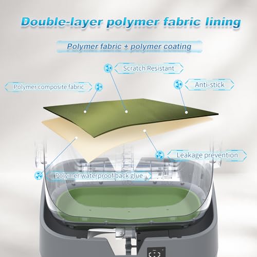 UPFAS Automatic Cat Litter Box Self Cleaning - APP Control - Weight Monitoring - Ultra-Quiet, Medium Cats and Kittens Litter Box, Safe Anti-Pinch【Assembly Required】- Grey