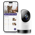 YOTON Indoor Security Camera, 2.4/5GHz, 2K 360° Wi-Fi Baby Monitor & Pet Camera w/Motion Tracking, 2-Way Audio, Night Vision, SD/Cloud, Works with Alexa & Google Home