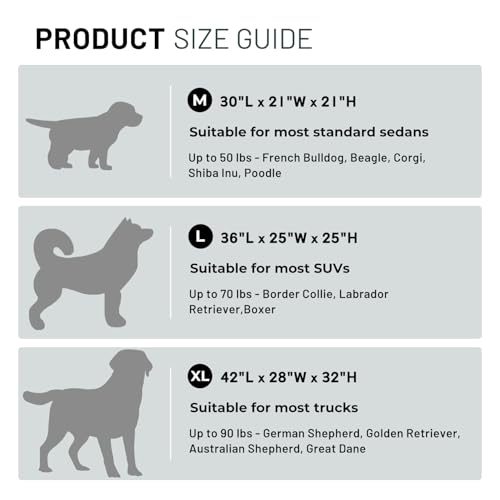 ZOMISIA 36 Inch Collapsible Dog Crate for Large Dogs - Portable Dog Travel Crate Soft Sided with Breathable Mesh Windows, Foldable Dog Kennel for Indoor and Outdoor, Grey